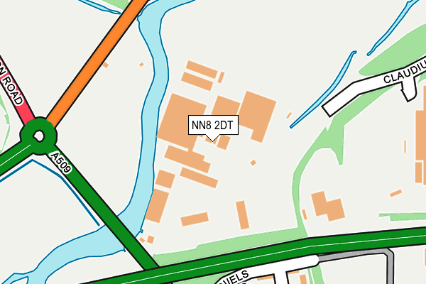 NN8 2DT map - OS OpenMap – Local (Ordnance Survey)