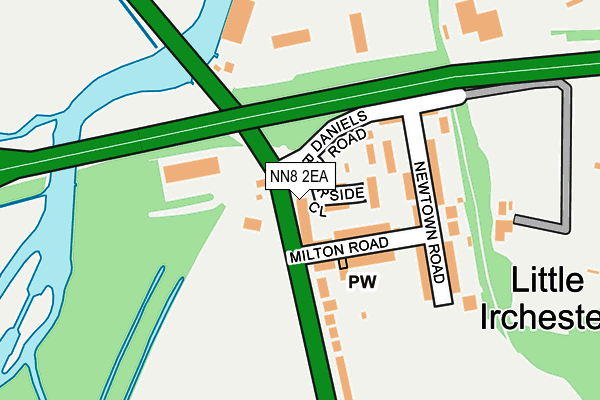 NN8 2EA map - OS OpenMap – Local (Ordnance Survey)
