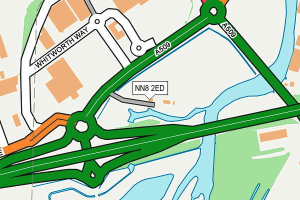 NN8 2ED map - OS OpenMap – Local (Ordnance Survey)