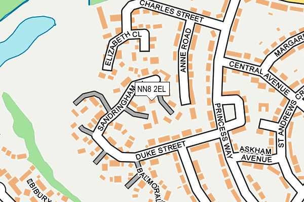 NN8 2EL map - OS OpenMap – Local (Ordnance Survey)