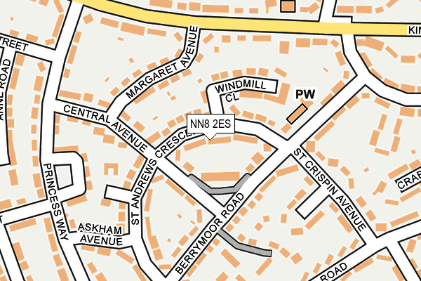 NN8 2ES map - OS OpenMap – Local (Ordnance Survey)
