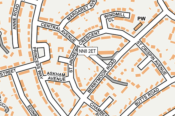 NN8 2ET map - OS OpenMap – Local (Ordnance Survey)