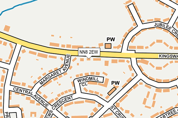 NN8 2EW map - OS OpenMap – Local (Ordnance Survey)