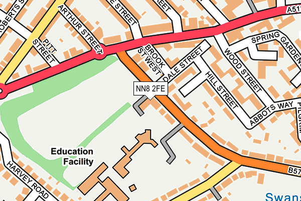NN8 2FE map - OS OpenMap – Local (Ordnance Survey)