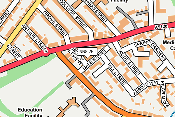 NN8 2FJ map - OS OpenMap – Local (Ordnance Survey)