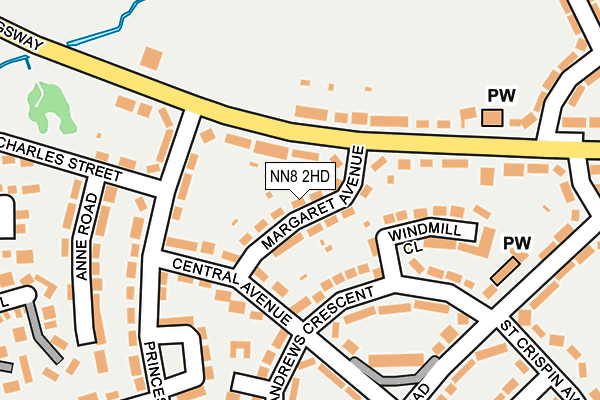 NN8 2HD map - OS OpenMap – Local (Ordnance Survey)