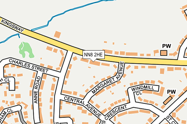 NN8 2HE map - OS OpenMap – Local (Ordnance Survey)