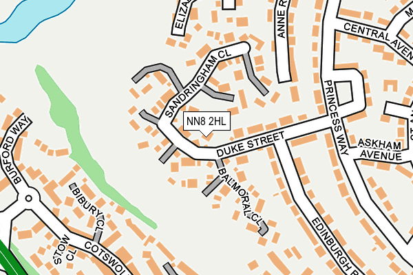 NN8 2HL map - OS OpenMap – Local (Ordnance Survey)