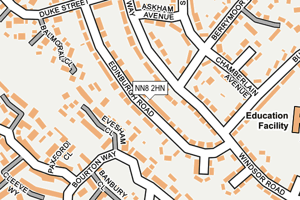 NN8 2HN map - OS OpenMap – Local (Ordnance Survey)