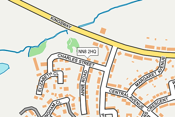 NN8 2HQ map - OS OpenMap – Local (Ordnance Survey)
