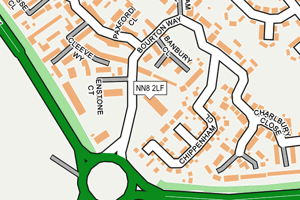 NN8 2LF map - OS OpenMap – Local (Ordnance Survey)