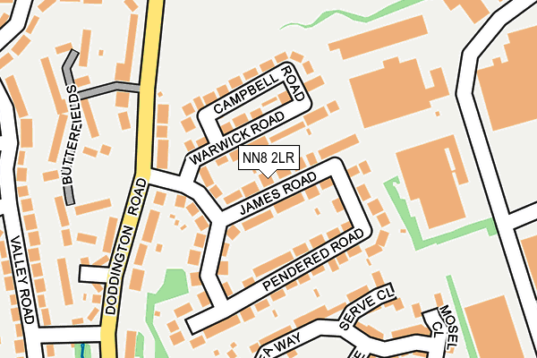 NN8 2LR map - OS OpenMap – Local (Ordnance Survey)