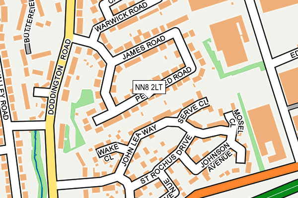 NN8 2LT map - OS OpenMap – Local (Ordnance Survey)