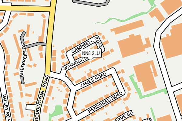 NN8 2LU map - OS OpenMap – Local (Ordnance Survey)