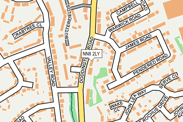 NN8 2LY map - OS OpenMap – Local (Ordnance Survey)