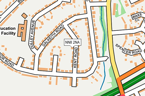 NN8 2NA map - OS OpenMap – Local (Ordnance Survey)