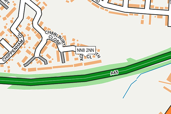 NN8 2NN map - OS OpenMap – Local (Ordnance Survey)
