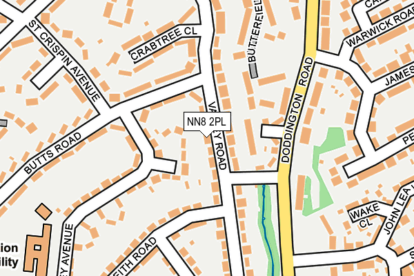 NN8 2PL map - OS OpenMap – Local (Ordnance Survey)