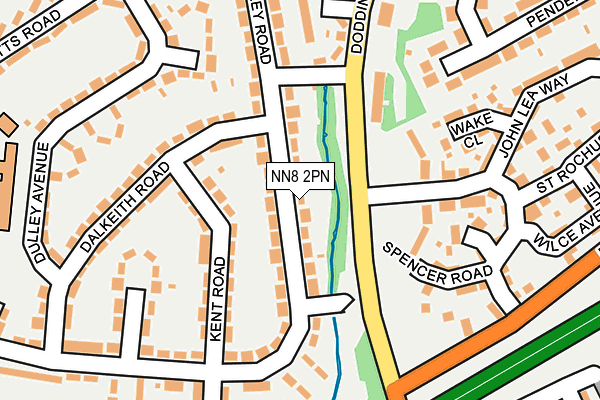 NN8 2PN map - OS OpenMap – Local (Ordnance Survey)