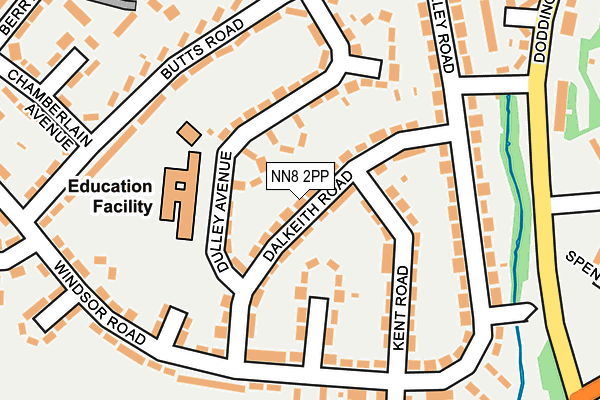 NN8 2PP map - OS OpenMap – Local (Ordnance Survey)