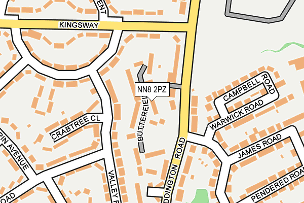 NN8 2PZ map - OS OpenMap – Local (Ordnance Survey)