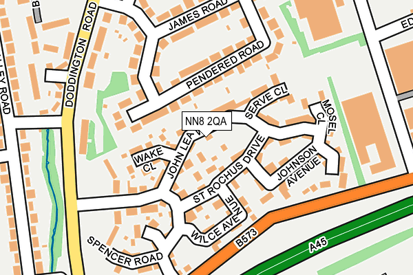 NN8 2QA map - OS OpenMap – Local (Ordnance Survey)