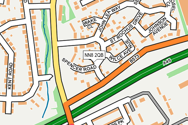 NN8 2QB map - OS OpenMap – Local (Ordnance Survey)