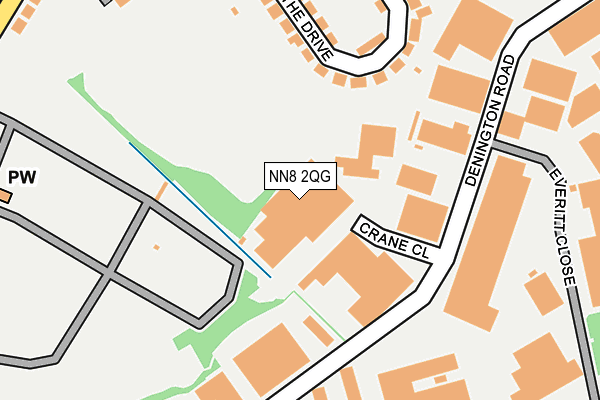 NN8 2QG map - OS OpenMap – Local (Ordnance Survey)