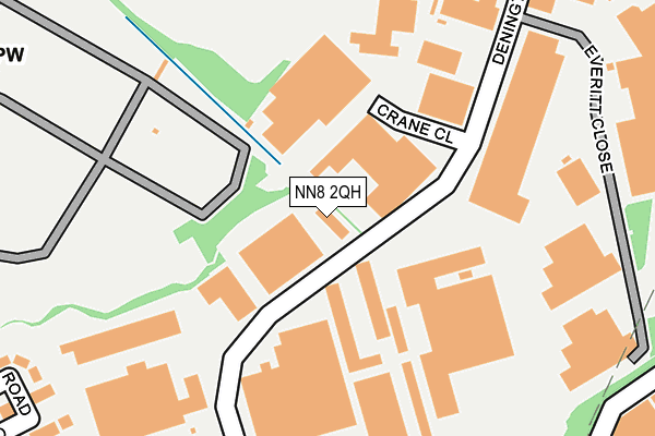 NN8 2QH map - OS OpenMap – Local (Ordnance Survey)