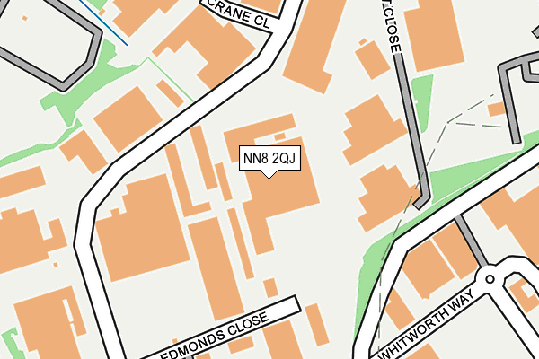 NN8 2QJ map - OS OpenMap – Local (Ordnance Survey)