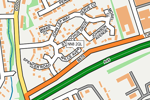 NN8 2QL map - OS OpenMap – Local (Ordnance Survey)