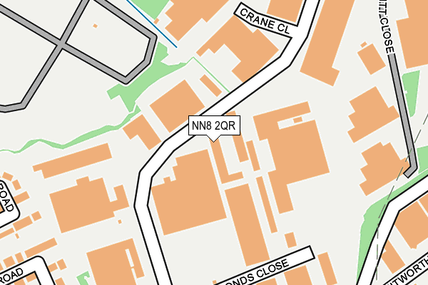NN8 2QR map - OS OpenMap – Local (Ordnance Survey)