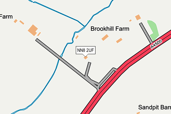 NN8 2UF map - OS OpenMap – Local (Ordnance Survey)