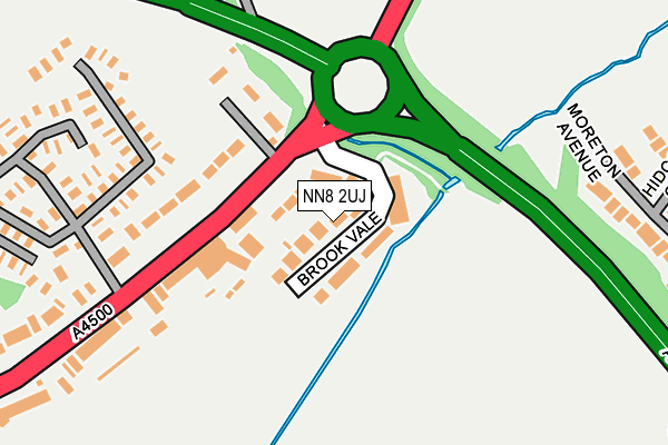 NN8 2UJ map - OS OpenMap – Local (Ordnance Survey)