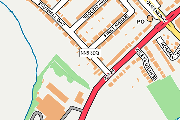 NN8 3DQ map - OS OpenMap – Local (Ordnance Survey)