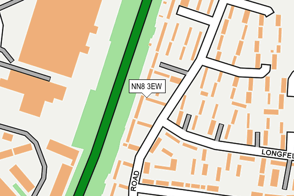 NN8 3EW map - OS OpenMap – Local (Ordnance Survey)