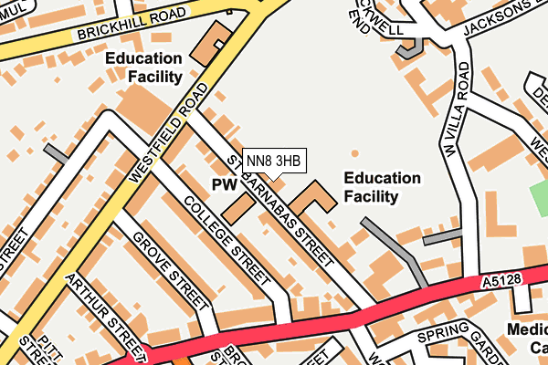 NN8 3HB map - OS OpenMap – Local (Ordnance Survey)