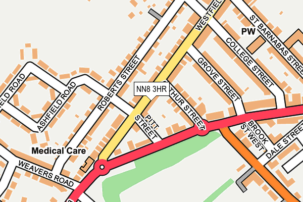 NN8 3HR map - OS OpenMap – Local (Ordnance Survey)