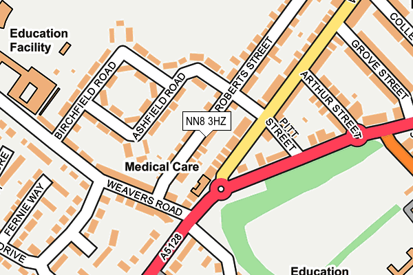NN8 3HZ map - OS OpenMap – Local (Ordnance Survey)