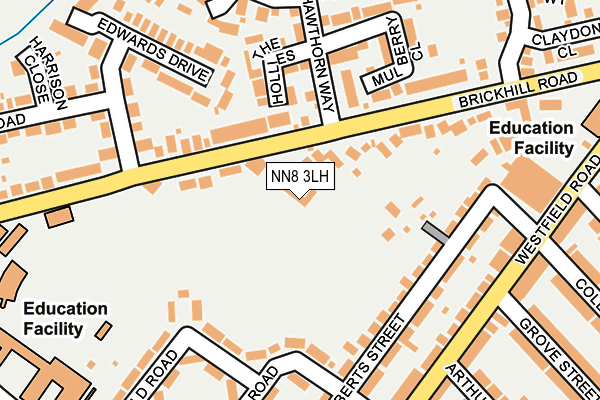 NN8 3LH map - OS OpenMap – Local (Ordnance Survey)