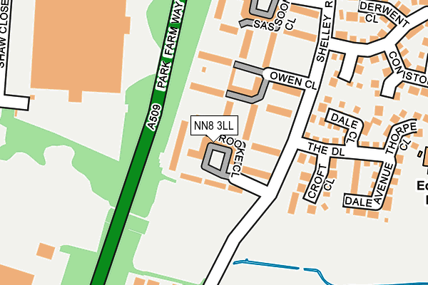 NN8 3LL map - OS OpenMap – Local (Ordnance Survey)
