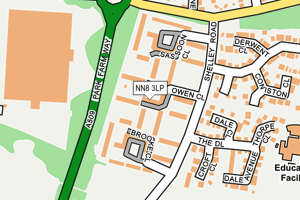 NN8 3LP map - OS OpenMap – Local (Ordnance Survey)