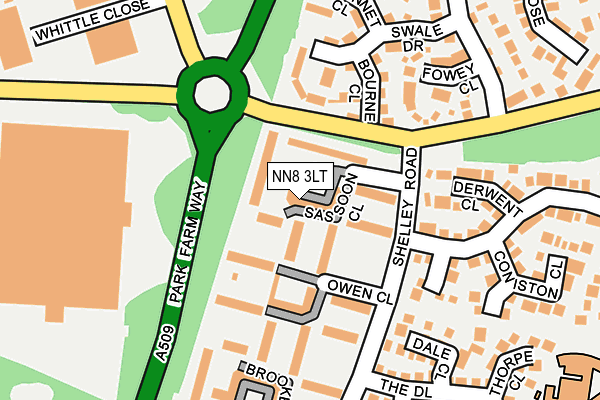 NN8 3LT map - OS OpenMap – Local (Ordnance Survey)