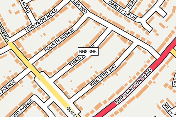 NN8 3NB map - OS OpenMap – Local (Ordnance Survey)