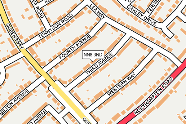 NN8 3ND map - OS OpenMap – Local (Ordnance Survey)