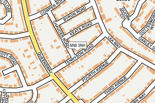 NN8 3NH map - OS OpenMap – Local (Ordnance Survey)