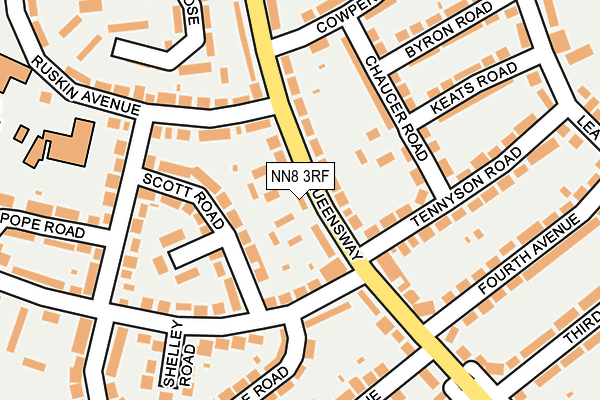 NN8 3RF map - OS OpenMap – Local (Ordnance Survey)