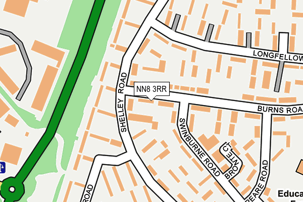 NN8 3RR map - OS OpenMap – Local (Ordnance Survey)