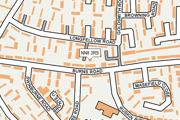 NN8 3RS map - OS OpenMap – Local (Ordnance Survey)