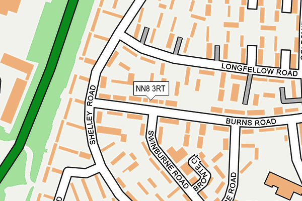 NN8 3RT map - OS OpenMap – Local (Ordnance Survey)